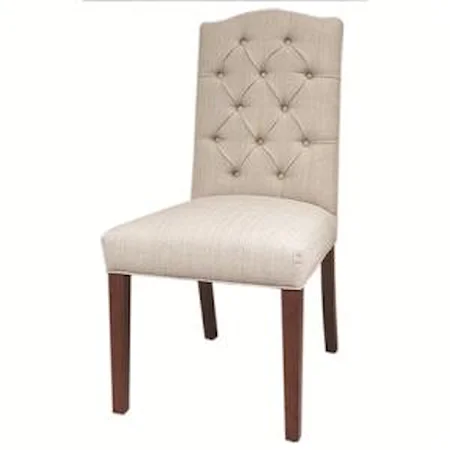 Jackie Dining Side Chair with Button Tufting